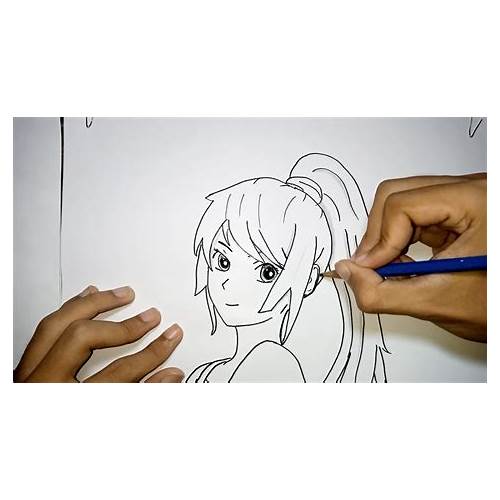 Cara melukis anime